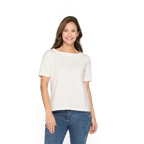 Getailleerd T-shirt van bio-katoen