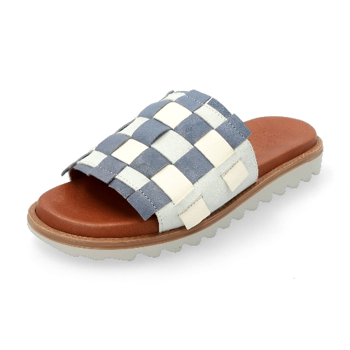 Pantolette NYXA, kokos blauwe bes, 39