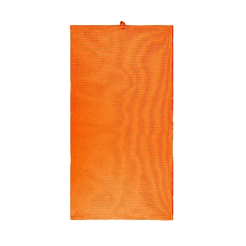 Wafelpiqué handdoek van bio-katoen, sinaasappel, 50 x 100 cm